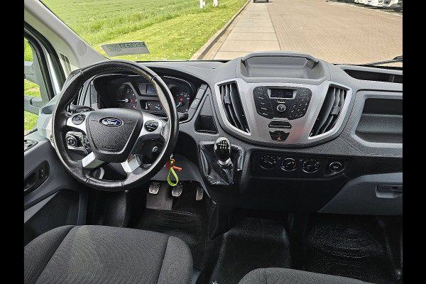 Ford Transit 350 2.0 TDCI L4 Bakwagen Laadklep Dubbel lucht Airco Hollandia Klep Cruise 3 Zits Euro6 170 PK