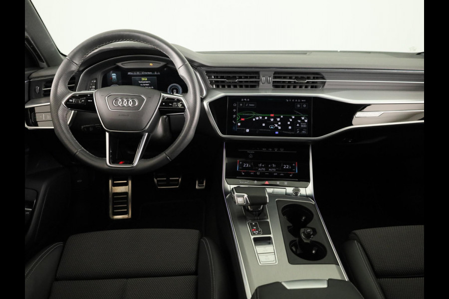 Audi A6 Avant 50 TFSI e quattro S edition Competition 299 pk S-tronic | Verlengde garantie | Navigatie | Parkeersensoren (Park assist) | Rondomzicht camera | Head-up display | Stoelverwarming v/a | S-Line |