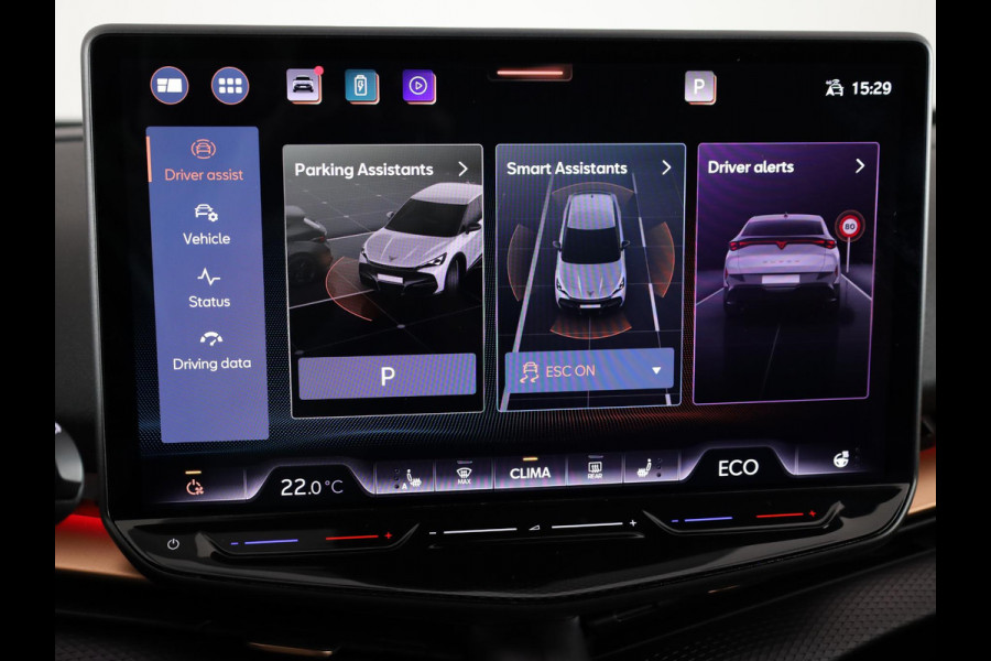 CUPRA Tavascan Business 82 kWh 286pk | Navigatie | Lichtmetalen velgen | Verwarmbare voorstoelen | Parkeercamera | Verwarmd stuurwiel