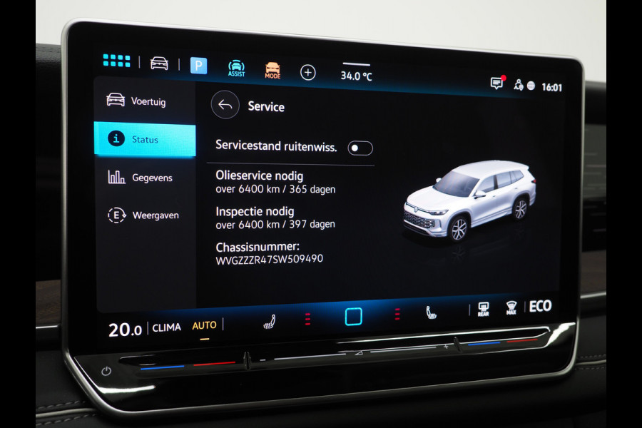 Volkswagen Tayron 1.5 eHybrid Elegance | Leder/Alcantara | Trekhaak | Massage | 360 | Keyless | Adaptive Cruise | Sfeerlicht