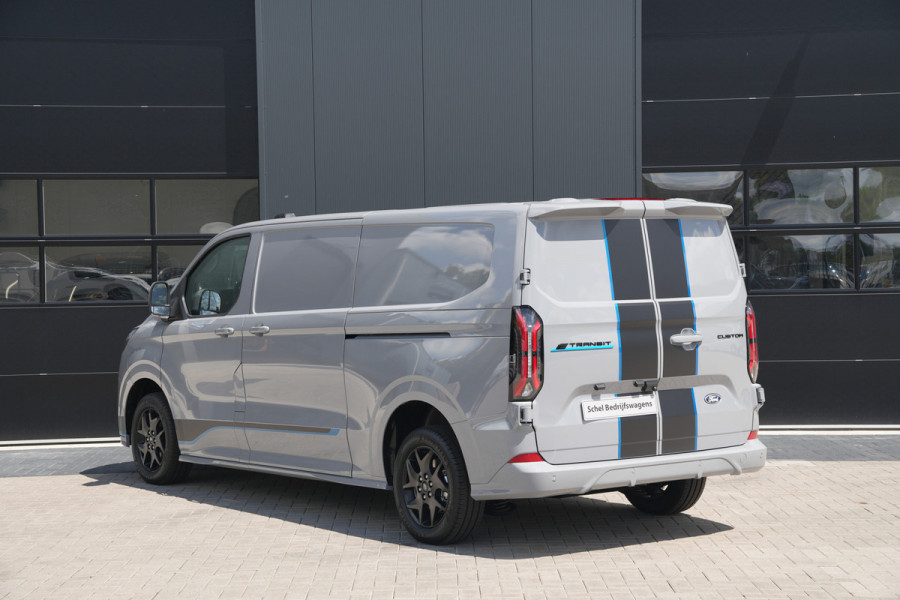 Ford E-Transit Custom 320 L2H1 Sport 71 kWh 218pk - 2x Schuif - Stoel/Stuurverwarming - Cruise - Keyless - Rijklaar