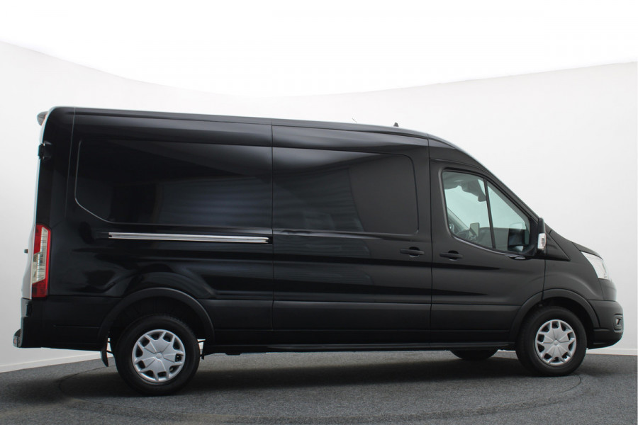 Ford Transit 350 2.0 TDCI L3H2 Trend Leer, 3-Zits, Camera, Cruise, Apple Carplay, Rijstrooksensor, PDC, DAB