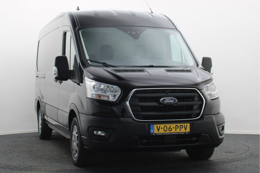 Ford Transit 350 2.0 TDCI L3H2 Trend Leer, 3-Zits, Camera, Cruise, Apple Carplay, Rijstrooksensor, PDC, DAB
