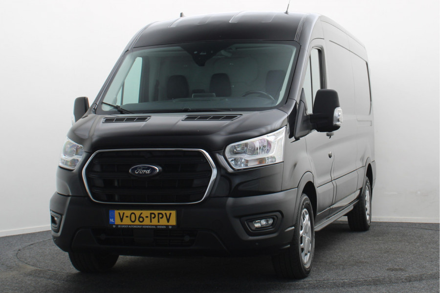 Ford Transit 350 2.0 TDCI L3H2 Trend Leer, 3-Zits, Camera, Cruise, Apple Carplay, Rijstrooksensor, PDC, DAB