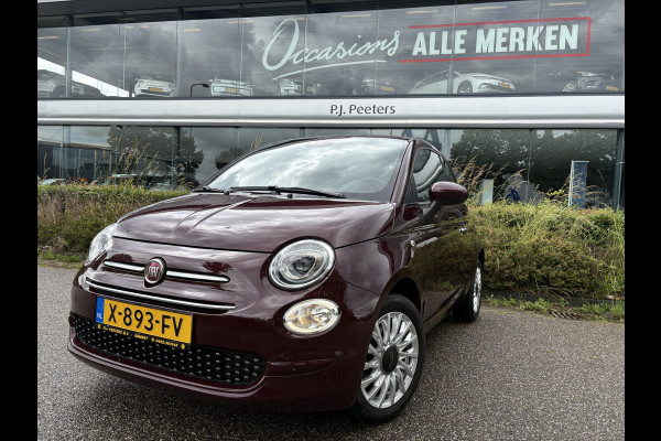 Fiat 500 1.2 lounge Airco - Apple carplay - Navigatie - Parkeersensoren achter - Licht metalen velgen 15 inch - Cruise control - Bluetooth - Radio - Start/stop systeem - Elektrische ramen