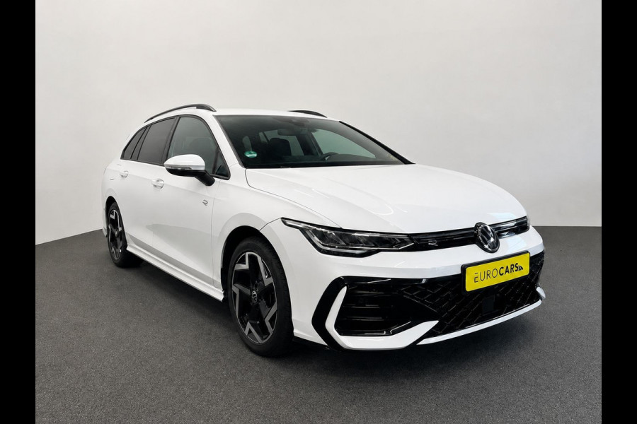 Volkswagen Golf Variant 1.5 eTSI R-Line Business Digital Cockpit 12.9 inch Touchscreen Camera ACC Lane Assist Side Assist CarPlay DAB Climatronic Stoelverwarming Privacy Glass 17 inch LM Velgen Pure White