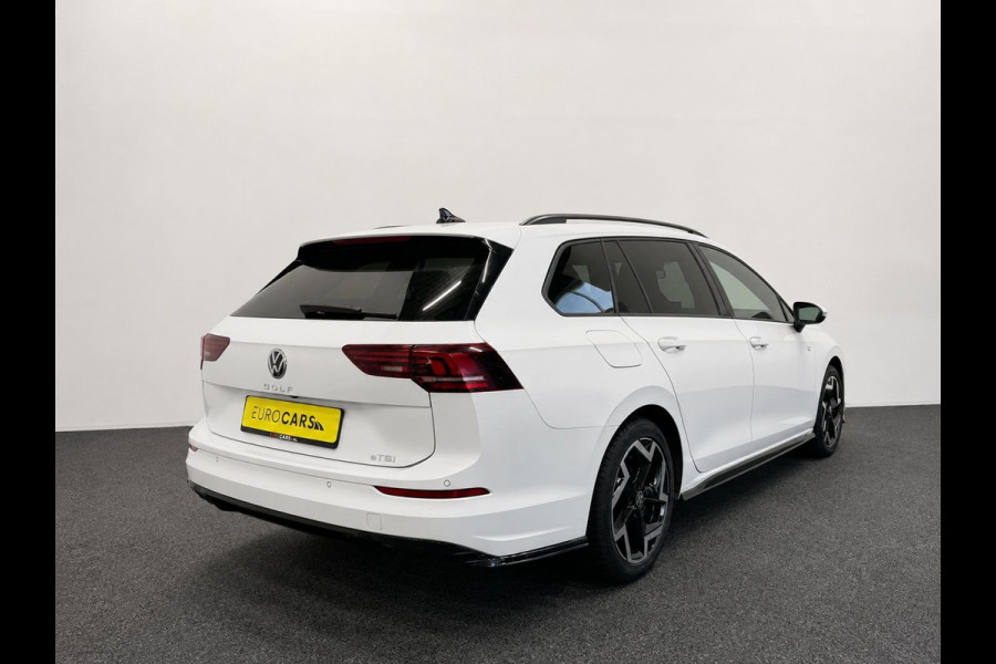 Volkswagen Golf Variant 1.5 eTSI R-Line Business Digital Cockpit 12.9 inch Touchscreen Camera ACC Lane Assist Side Assist CarPlay DAB Climatronic Stoelverwarming Privacy Glass 17 inch LM Velgen Pure White