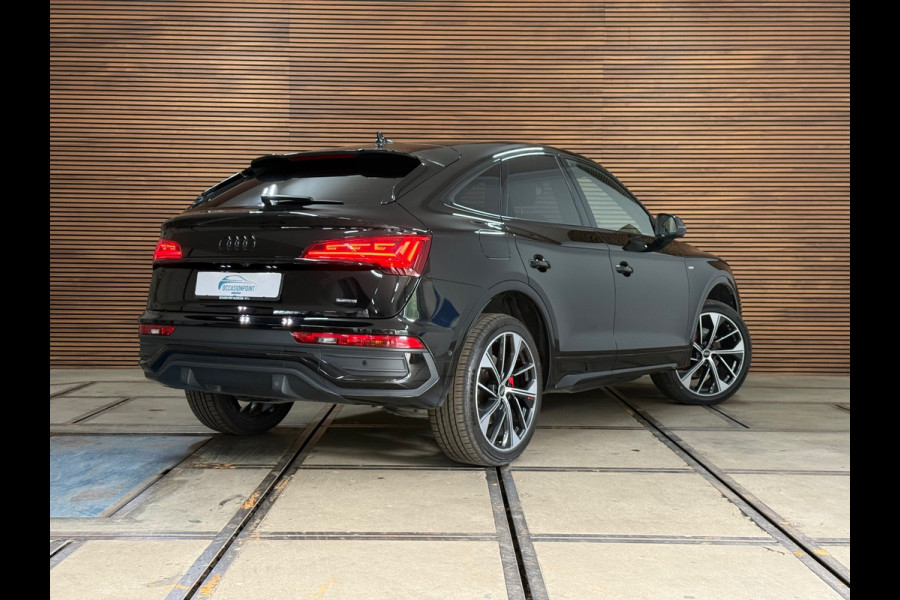 Audi Q5 Sportback 55 TFSI e S-line Competition | Black Edition | Luchtvering | Matrix LED | 21 Inch | Virtual Cockpit | 360°