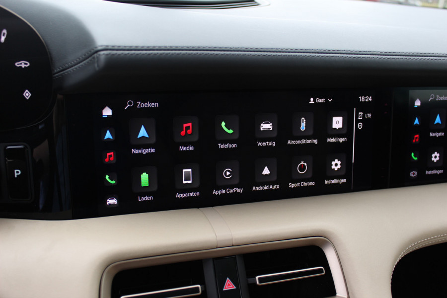 Porsche Taycan 4S Performance 84 kWh / SoH 93,3% / 1e Eign. / NL Auto / Panoramadak / 360Camera / Achterasbesturing / Burmester / Luchtvering / Keyless / 21'' / Sportdesign+Chrono / Stoel+Stuurverwarming / Dodehoek / DAB / Porsc