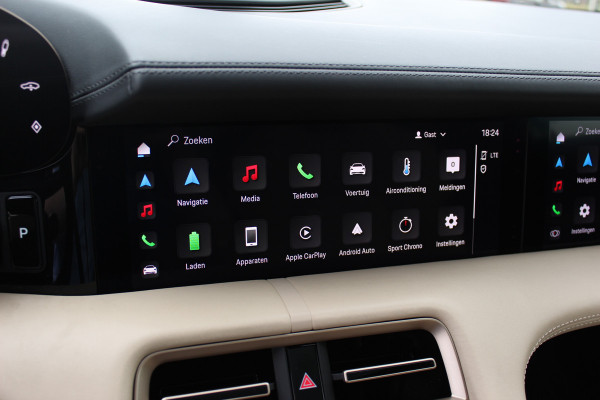 Porsche Taycan 4S Performance 84 kWh / SoH 93,3% / 1e Eign. / NL Auto / Panoramadak / 360Camera / Achterasbesturing / Burmester / Luchtvering / Keyless / 21'' / Sportdesign+Chrono / Stoel+Stuurverwarming / Dodehoek / DAB / Porsc
