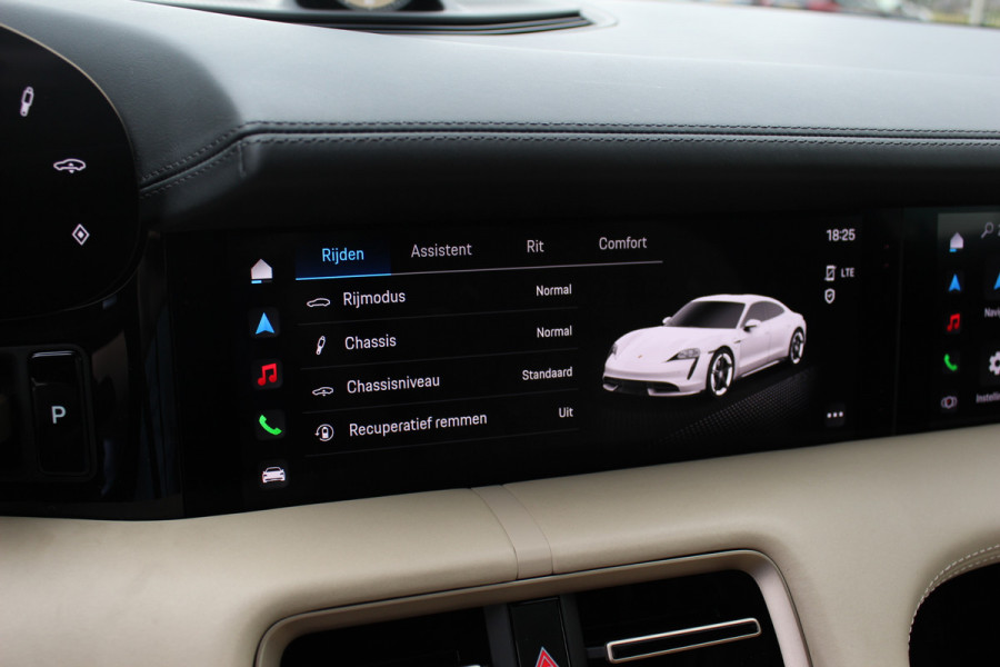 Porsche Taycan 4S Performance 84 kWh / SoH 93,3% / 1e Eign. / NL Auto / Panoramadak / 360Camera / Achterasbesturing / Burmester / Luchtvering / Keyless / 21'' / Sportdesign+Chrono / Stoel+Stuurverwarming / Dodehoek / DAB / Porsc