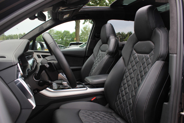 Audi Q7 60 TFSI e quattro Pro Line S Competition / Trekhaak / Panoramadak / 360Camera / Head-up / Softclose / Laser LED / Luchtvering / 22'' / B&O / RS Seats / Keyless / Stuur+Stoelverwarming / Dodehoek / DAB / ACC