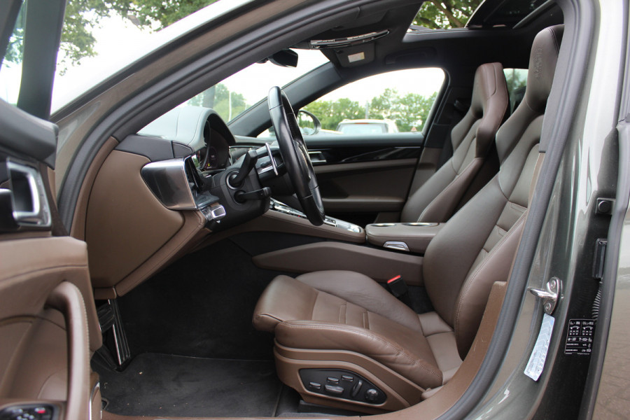 Porsche Panamera Sport Turismo 2.9 4 E-Hybrid / Panoramadak / 360Camera / Head-up / Softclose / Sportdesign+Chrono / 21'' / Sportuitlaat / Bose / Keyless / Stoelverwarming 4x / Stoelventilatie / Stuurverwarming / Dodehoek / DAB / ACC