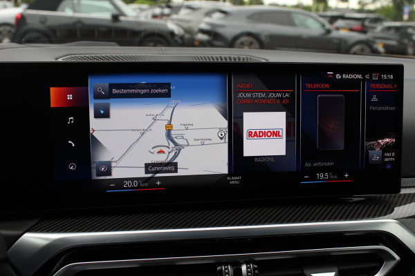 BMW i4 M50 High Executive 84 kWh / 360Camera / Head-up / Leder / Harman Kardon / Carbon intr.+extr. / 19'' / CarPlay / Stoelverwarming / Dodehoek / DAB / Cruise Control Adaptief