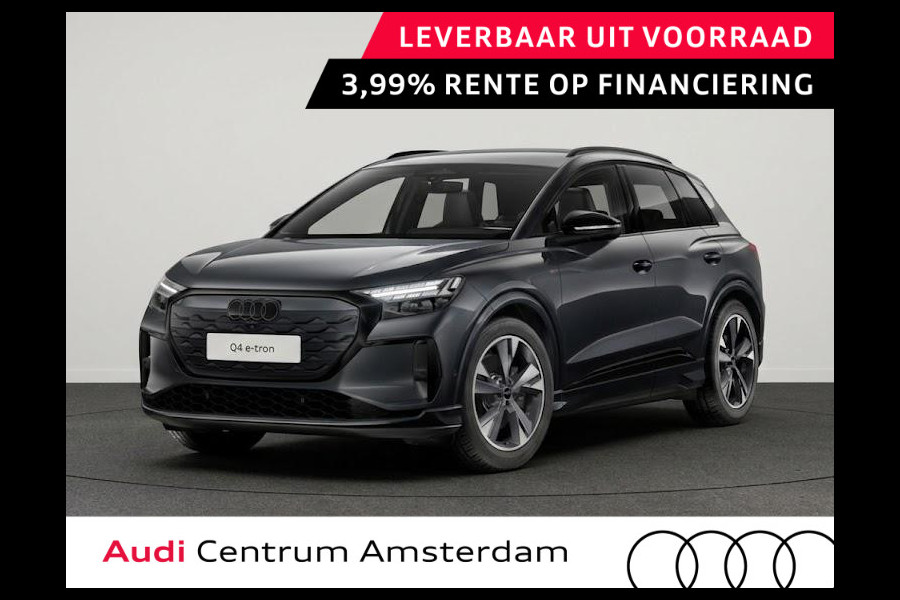 Audi Q4 e-tron S edition 82 kWh 286 pk | Techniekpakket plus | Winterpakket | Trekhaak | Optiekpakket zwart-glanzend |