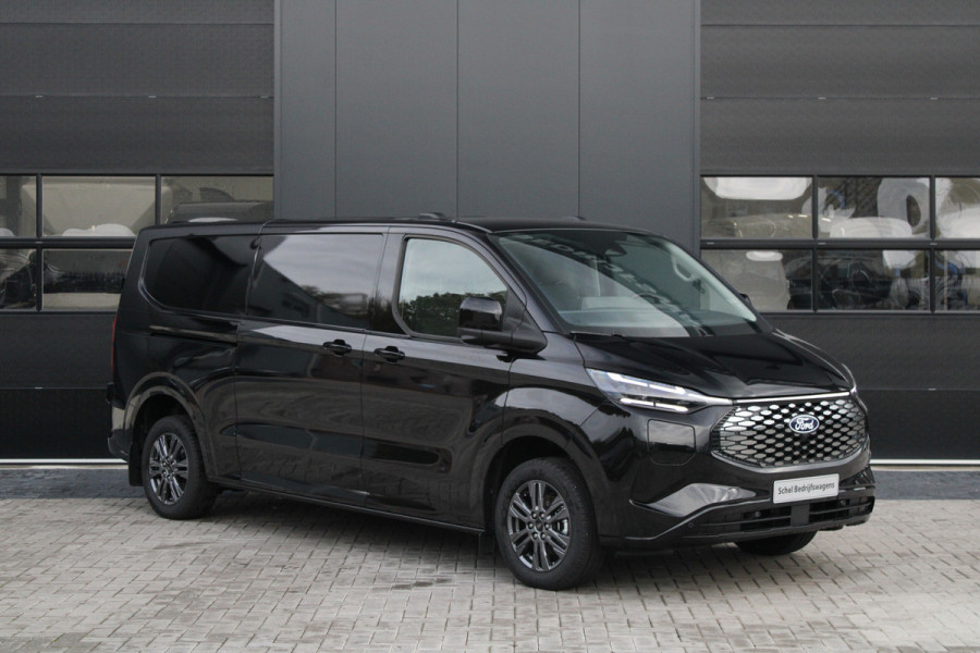 Ford E-Transit Custom 340 L2H1 Limited 71 kWh 218pk | 2x Schuif | DDS LED | 360 Camera | B&O | ACC | Navi | Verwarmd stuurwiel | Elek trekhaak | AGR-s