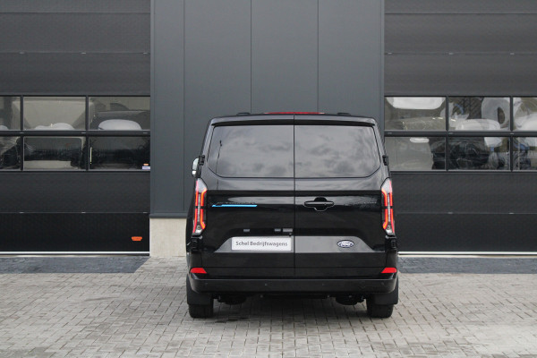 Ford E-Transit Custom 340 L2H1 Limited 71 kWh 218pk | 2x Schuif | DDS LED | 360 Camera | B&O | ACC | Navi | Verwarmd stuurwiel | Elek trekhaak | AGR-s