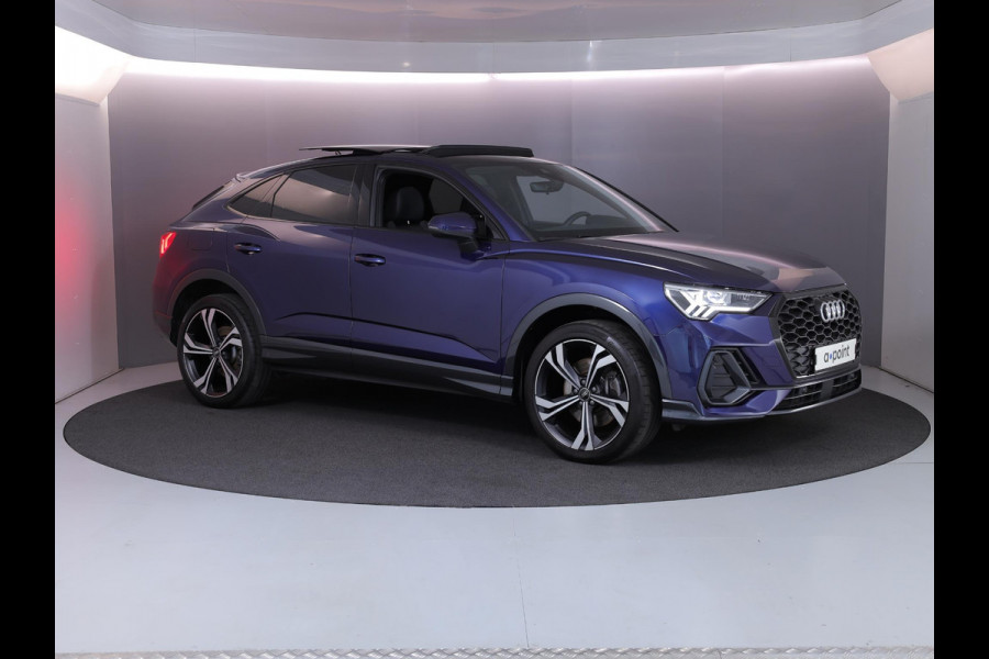 Audi Q3 Sportback 45 TFSI e S Edition 245 pk S-tronic | Navigatie | Panoramadak | Parkeersensoren | Achteruitrijcamera | Adaptieve cruise control | Lichtmetalen velgen 20" | S-line interieur