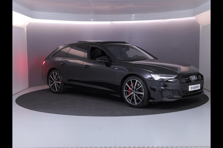 Audi A6 Avant 55 TFSI e quattro S edition Competition 367 pk S-tronic | Verlengde garantie | Navigatie | Panoramadak | Trekhaak (wegklapbaar) | Parkeersensoren (Park assist) | Rondomzicht camera | Lederen bekleding | S-Line |