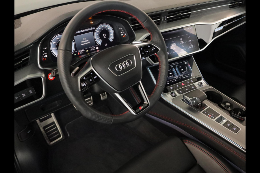 Audi A6 Avant 55 TFSI e quattro S edition Competition 367 pk S-tronic | Verlengde garantie | Navigatie | Panoramadak | Trekhaak (wegklapbaar) | Parkeersensoren (Park assist) | Rondomzicht camera | Lederen bekleding | S-Line |
