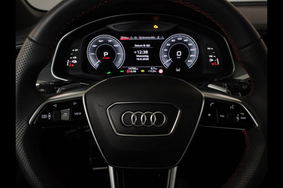 Audi A6 Avant 55 TFSI e quattro S edition Competition 367 pk S-tronic | Verlengde garantie | Navigatie | Panoramadak | Trekhaak (wegklapbaar) | Parkeersensoren (Park assist) | Rondomzicht camera | Lederen bekleding | S-Line |