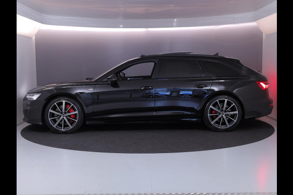 Audi A6 Avant 55 TFSI e quattro S edition Competition 367 pk S-tronic | Verlengde garantie | Navigatie | Panoramadak | Trekhaak (wegklapbaar) | Parkeersensoren (Park assist) | Rondomzicht camera | Lederen bekleding | S-Line |