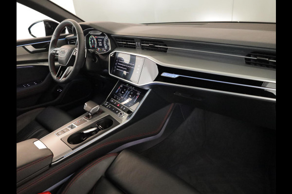 Audi A6 Avant 55 TFSI e quattro S edition Competition 367 pk S-tronic | Verlengde garantie | Navigatie | Panoramadak | Trekhaak (wegklapbaar) | Parkeersensoren (Park assist) | Rondomzicht camera | Lederen bekleding | S-Line |