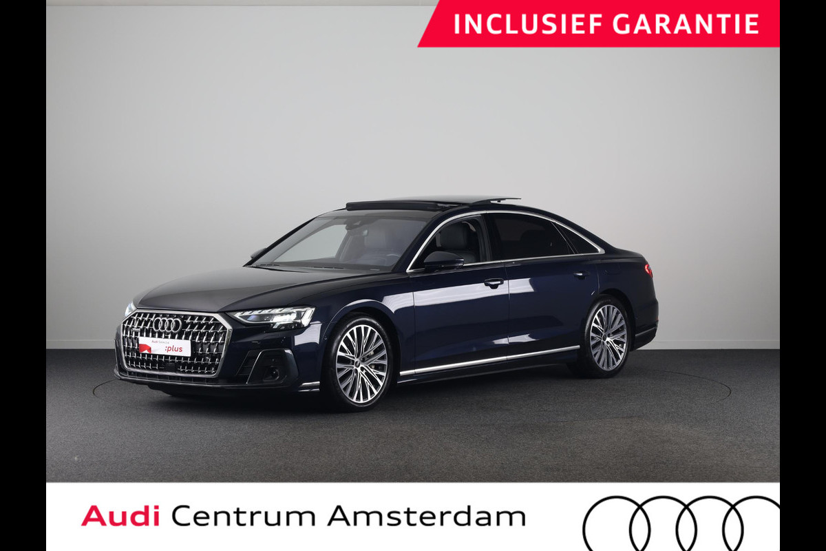 Audi A8 60 TFSI e quattro Lang 462pk | Panoramadak | Ventilatie + massage voor en achter | HUD | Luchtvering |