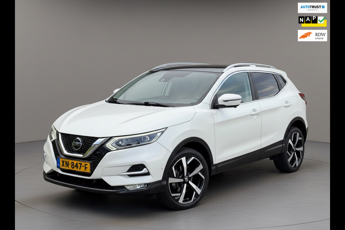 Nissan QASHQAI 1.2 Tekna, panoramadak, trekhaak, camera, vele opties, 1 e eigenaar, NL auto met nap