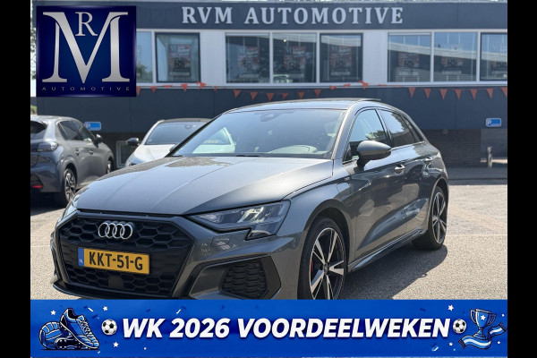 Audi A3 Sportback 45 TFSI e S edition Competition 245 PK PHEV | VAN € 34.900,- VOOR € 32.877,- | UW WK-VOORDEEL: € 2.023,- | S-LINE INTERIEUR & EXTERIEUR | PANORAMADAK | KEYLESS GO & START | BLACK OPTIC PAKKET | STOELVERWARMING | AUDI DEALER ONDERHOUDEN |