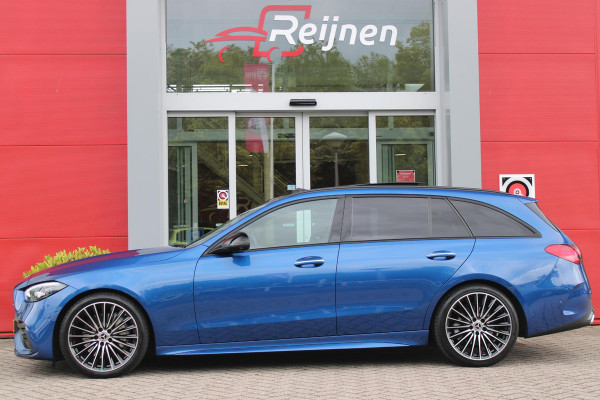 Mercedes-Benz C-Klasse Estate 200 218PK Launch Edition AMG Line | PANORAMISCH SCHUIF/KANTELDAK | LASER KOPLAMPEN | SFEERVERLICHTING | ELEKTRISCH VERSTELBARE VOORSTOELEN MET GEHEUGEN OP BEIDE STOELEN | STOELVERWARMING | ELEKTRISCHE STUURVERSTELLING MET GEHEUGEN | 19'' MULTISPAAKS LICHTMETALEN VELGEN | VERKEERSLICHTEN WEERGAVE | 360° CAMERA | DRAADLOOS APPLECARPLAY/ANDROID AUTO | DRAADLOZE TELEFOONLADER | WIDE SCREEN SCHERM | NIGHT PAKKET | DODEHOEK DETECTIE | EXTRA GETINTE ACHTERSTE RUITEN | PREMIUM AUDIO SYSTEM | ELEKTRISCH BEDIENBARE ACHTERKLEP | KEYLESS ENTRY |