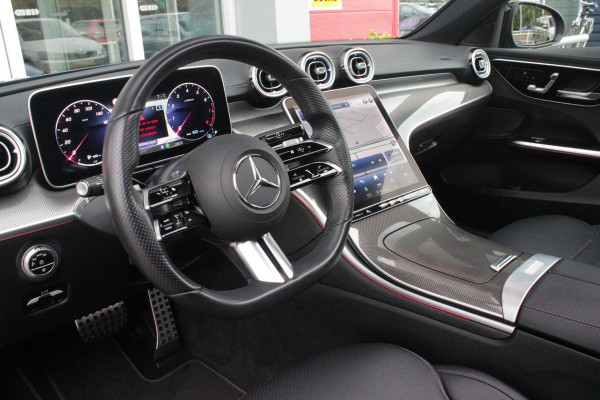 Mercedes-Benz C-Klasse Estate 200 218PK Launch Edition AMG Line | PANORAMISCH SCHUIF/KANTELDAK | LASER KOPLAMPEN | SFEERVERLICHTING | ELEKTRISCH VERSTELBARE VOORSTOELEN MET GEHEUGEN OP BEIDE STOELEN | STOELVERWARMING | ELEKTRISCHE STUURVERSTELLING MET GEHEUGEN | 19'' MULTISPAAKS LICHTMETALEN VELGEN | VERKEERSLICHTEN WEERGAVE | 360° CAMERA | DRAADLOOS APPLECARPLAY/ANDROID AUTO | DRAADLOZE TELEFOONLADER | WIDE SCREEN SCHERM | NIGHT PAKKET | DODEHOEK DETECTIE | EXTRA GETINTE ACHTERSTE RUITEN | PREMIUM AUDIO SYSTEM | ELEKTRISCH BEDIENBARE ACHTERKLEP | KEYLESS ENTRY |