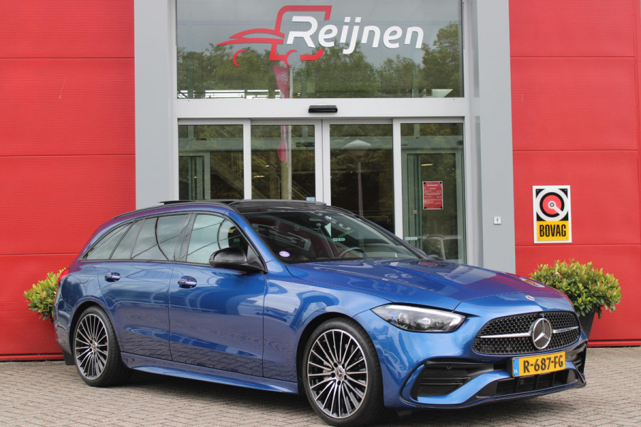 Mercedes-Benz C-Klasse Estate 200 218PK Launch Edition AMG Line | PANORAMISCH SCHUIF/KANTELDAK | LASER KOPLAMPEN | SFEERVERLICHTING | ELEKTRISCH VERSTELBARE VOORSTOELEN MET GEHEUGEN OP BEIDE STOELEN | STOELVERWARMING | ELEKTRISCHE STUURVERSTELLING MET GEHEUGEN | 19'' MULTISPAAKS LICHTMETALEN VELGEN | VERKEERSLICHTEN WEERGAVE | 360° CAMERA | DRAADLOOS APPLECARPLAY/ANDROID AUTO | DRAADLOZE TELEFOONLADER | WIDE SCREEN SCHERM | NIGHT PAKKET | DODEHOEK DETECTIE | EXTRA GETINTE ACHTERSTE RUITEN | PREMIUM AUDIO SYSTEM | ELEKTRISCH BEDIENBARE ACHTERKLEP | KEYLESS ENTRY |
