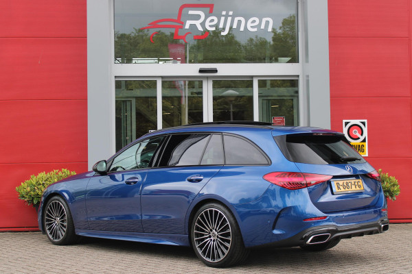 Mercedes-Benz C-Klasse Estate 200 218PK Launch Edition AMG Line | PANORAMISCH SCHUIF/KANTELDAK | LASER KOPLAMPEN | SFEERVERLICHTING | ELEKTRISCH VERSTELBARE VOORSTOELEN MET GEHEUGEN OP BEIDE STOELEN | STOELVERWARMING | ELEKTRISCHE STUURVERSTELLING MET GEHEUGEN | 19'' MULTISPAAKS LICHTMETALEN VELGEN | VERKEERSLICHTEN WEERGAVE | 360° CAMERA | DRAADLOOS APPLECARPLAY/ANDROID AUTO | DRAADLOZE TELEFOONLADER | WIDE SCREEN SCHERM | NIGHT PAKKET | DODEHOEK DETECTIE | EXTRA GETINTE ACHTERSTE RUITEN | PREMIUM AUDIO SYSTEM | ELEKTRISCH BEDIENBARE ACHTERKLEP | KEYLESS ENTRY |