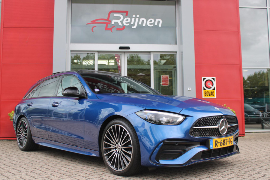Mercedes-Benz C-Klasse Estate 200 218PK Launch Edition AMG Line | PANORAMISCH SCHUIF/KANTELDAK | LASER KOPLAMPEN | SFEERVERLICHTING | ELEKTRISCH VERSTELBARE VOORSTOELEN MET GEHEUGEN OP BEIDE STOELEN | STOELVERWARMING | ELEKTRISCHE STUURVERSTELLING MET GEHEUGEN | 19'' MULTISPAAKS LICHTMETALEN VELGEN | VERKEERSLICHTEN WEERGAVE | 360° CAMERA | DRAADLOOS APPLECARPLAY/ANDROID AUTO | DRAADLOZE TELEFOONLADER | WIDE SCREEN SCHERM | NIGHT PAKKET | DODEHOEK DETECTIE | EXTRA GETINTE ACHTERSTE RUITEN | PREMIUM AUDIO SYSTEM | ELEKTRISCH BEDIENBARE ACHTERKLEP | KEYLESS ENTRY |