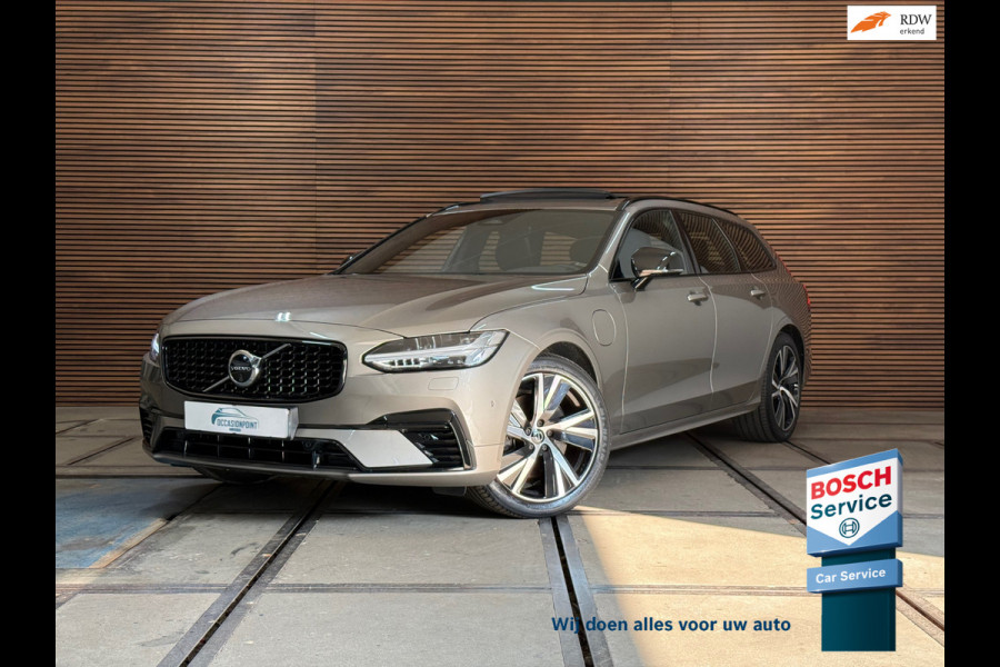 Volvo V90 2.0 T6 Plug-in hybrid AWD Ultimate Dark | FaceLift | Luchtvering | Xenium Pakket | Licht Pakket | HUD | 360cam |