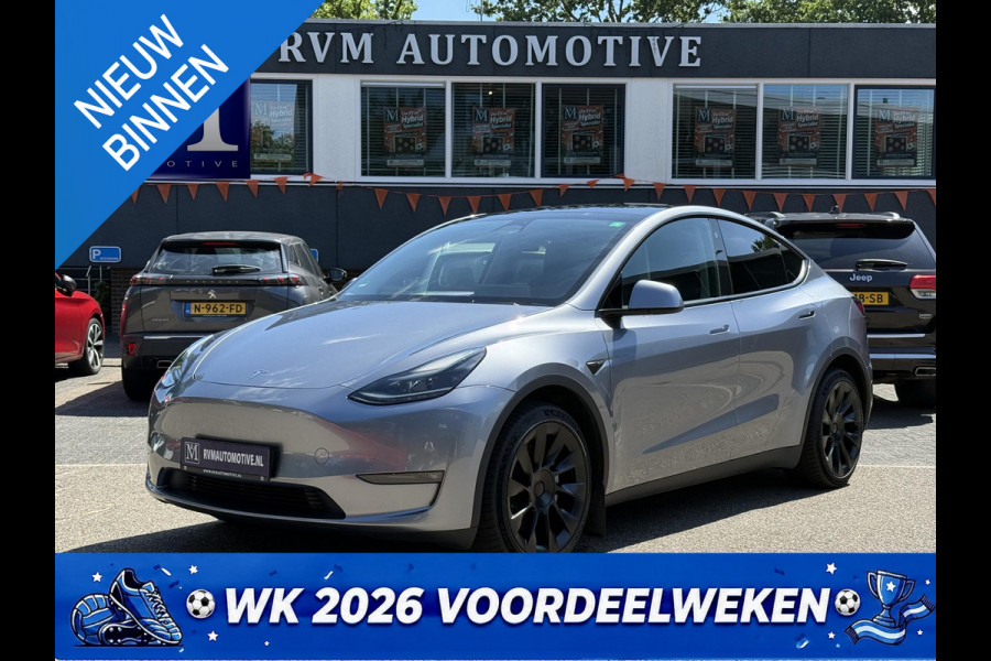 Tesla Model Y Long Range AWD 75 kWh VAN: 44.900,- VOOR: 42.877,- UW WKVOORDEEL: 2.023,- | SOH 94%| QUICKSILVER!| TESLA FABRIEKSGARANTIE TOT 02-2028/ 80.000KM | FABRIEKSGARANTIE OP ACCU & AANDRIJFLIJN TOT 2032 OF 192.000 KM | BTW VERREKENBAAR