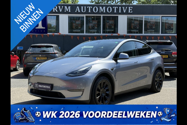 Tesla Model Y Long Range AWD 75 kWh VAN: 44.900,- VOOR: 42.877,- UW WKVOORDEEL: 2.023,- | SOH 94%| QUICKSILVER!| TESLA FABRIEKSGARANTIE TOT 02-2028/ 80.000KM | FABRIEKSGARANTIE OP ACCU & AANDRIJFLIJN TOT 2032 OF 192.000 KM | BTW VERREKENBAAR