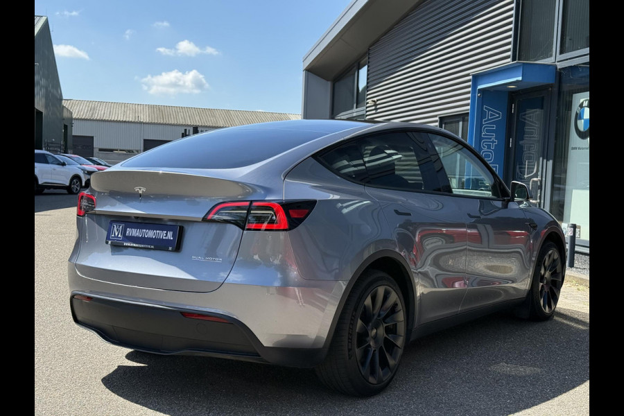 Tesla Model Y Long Range AWD 75 kWh VAN: 44.900,- VOOR: 42.877,- UW WKVOORDEEL: 2.023,- | SOH 94%| QUICKSILVER!| TESLA FABRIEKSGARANTIE TOT 02-2028/ 80.000KM | FABRIEKSGARANTIE OP ACCU & AANDRIJFLIJN TOT 2032 OF 192.000 KM | BTW VERREKENBAAR
