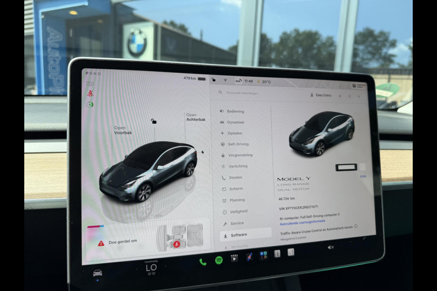 Tesla Model Y Long Range AWD 75 kWh VAN: 44.900,- VOOR: 42.877,- UW WKVOORDEEL: 2.023,- | SOH 94%| QUICKSILVER!| TESLA FABRIEKSGARANTIE TOT 02-2028/ 80.000KM | FABRIEKSGARANTIE OP ACCU & AANDRIJFLIJN TOT 2032 OF 192.000 KM | BTW VERREKENBAAR