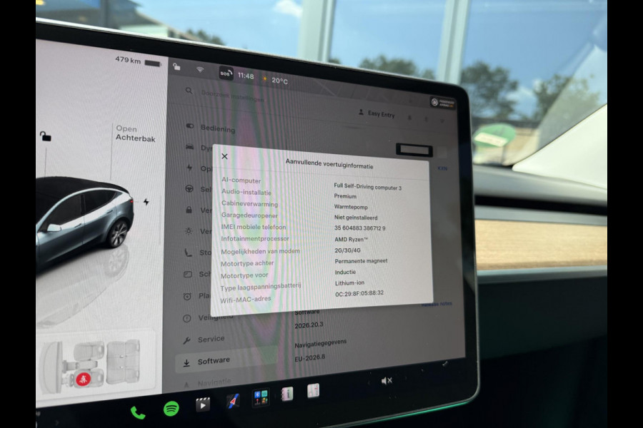 Tesla Model Y Long Range AWD 75 kWh VAN: 44.900,- VOOR: 42.877,- UW WKVOORDEEL: 2.023,- | SOH 94%| QUICKSILVER!| TESLA FABRIEKSGARANTIE TOT 02-2028/ 80.000KM | FABRIEKSGARANTIE OP ACCU & AANDRIJFLIJN TOT 2032 OF 192.000 KM | BTW VERREKENBAAR
