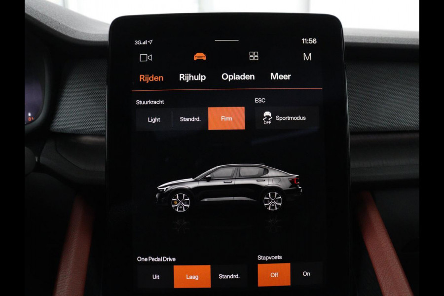 Polestar 2 Long Range Dual Motor Launch Edition 78kWh SOH 91,9% | Panoramadak | 360 Camera | Carplay | Navigatie | Adaptive Cruise | Harman Kardon | Stoel & Stuurwiel verwarming