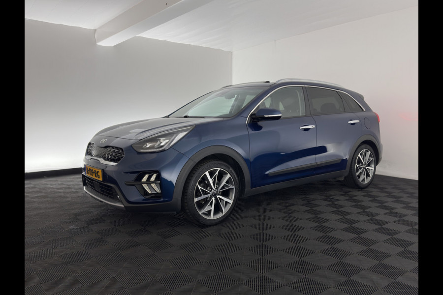 Kia Niro 1.6 GDi Hybrid ExecutiveLine (INCL-BTW) Aut. *PANO | LEATHER | FULL-LED | NAVI-FULLMAP | DIGI-COCKPIT | HEATED-COMFORTSEATS | CAMERA | DAB+ | KEYLESS | ECC | SHIFTPADDLES | ADAPTIVE-CRUISE | LANE-ASSIST | TOWBAR | 18"ALU