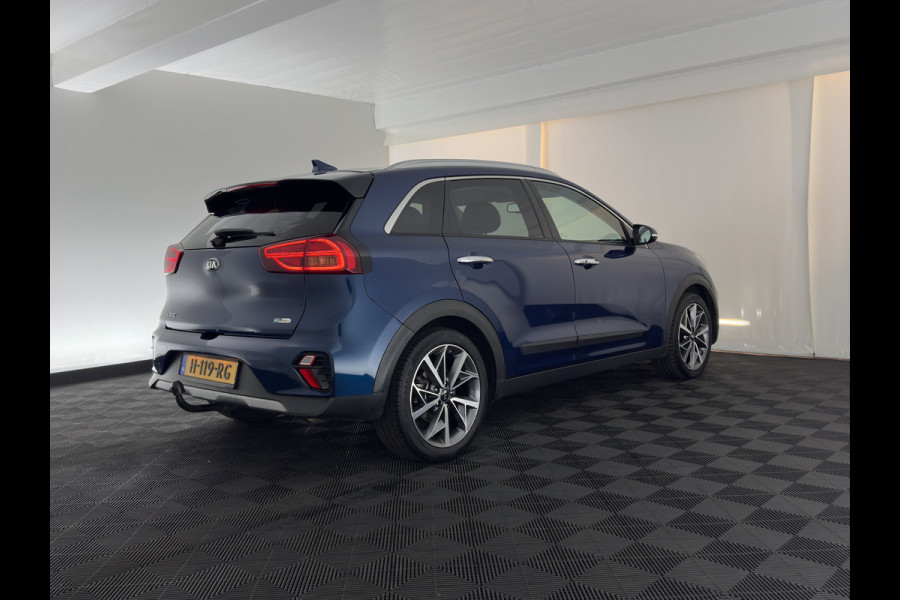Kia Niro 1.6 GDi Hybrid ExecutiveLine (INCL-BTW) Aut. *PANO | LEATHER | FULL-LED | NAVI-FULLMAP | DIGI-COCKPIT | HEATED-COMFORTSEATS | CAMERA | DAB+ | KEYLESS | ECC | SHIFTPADDLES | ADAPTIVE-CRUISE | LANE-ASSIST | TOWBAR | 18"ALU