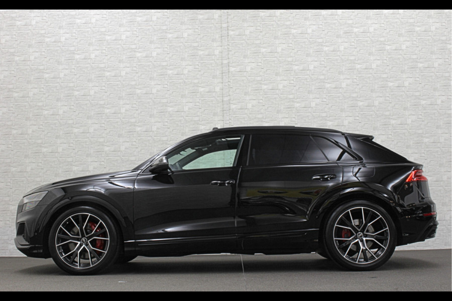 Audi Q8 60e 462PK Competition | #RS-Stoelen | Carbon | Panorama | ACC | 360 Camera | B&O Sound | Trekhaak | Matrix-LED | Sfeerverlichting | Memory | Stuurverwarming | Stoelverwarming V+A | Zonwering | ISO-Glas | Leder Dashboard | 3-Zone Clima | Carplay |