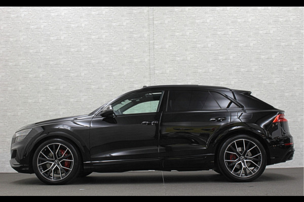 Audi Q8 60e 462PK Competition | #RS-Stoelen | Carbon | Panorama | ACC | 360 Camera | B&O Sound | Trekhaak | Matrix-LED | Sfeerverlichting | Memory | Stuurverwarming | Stoelverwarming V+A | Zonwering | ISO-Glas | Leder Dashboard | 3-Zone Clima | Carplay |