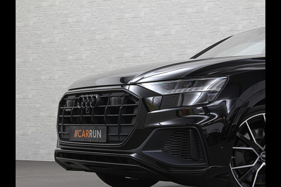 Audi Q8 60e 462PK Competition | #RS-Stoelen | Carbon | Panorama | ACC | 360 Camera | B&O Sound | Trekhaak | Matrix-LED | Sfeerverlichting | Memory | Stuurverwarming | Stoelverwarming V+A | Zonwering | ISO-Glas | Leder Dashboard | 3-Zone Clima | Carplay |