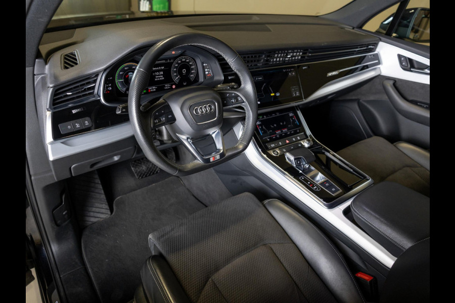 Audi Q7 60 TFSI e quattro 2x S-Line Competition / 456pk / Rondomzicht camera / Elektrische stoelverstelling met geheugen /