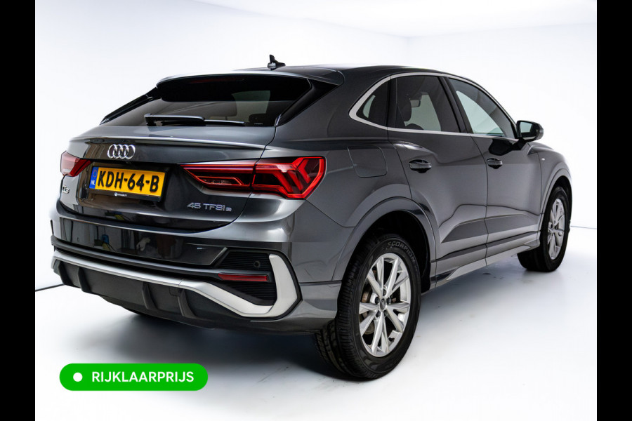 Audi Q3 Sportback 45 TFSI e S Edition 245 PK | 2x S-Line | Elec. achterklep | 360 Camera | Virtual cockpit | Navigatie | Cruise control, Apple Carplay, Android auto