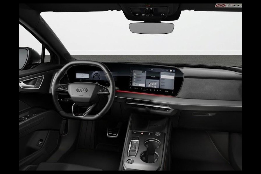 Audi Q4 e-tron S edition 82 kWh 286 pk | Glazen panoramadak | Techniekpakket plus | Trekhaak | S line leder zwart |